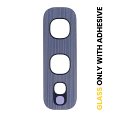 Back Camera Lens (Glass Only) With Adhesive Compatible For Samsung Galaxy S10E (Prism Blue)
