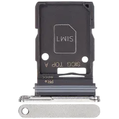 Single Sim Card Tray For Samsung Galaxy S25 Edge (S937) (Premium) (Titanium Silver)