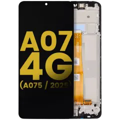 LCD Assembly With Frame For Samsung Galaxy A07 4G (A075 / 2025) (Refurbished) (All Colors)