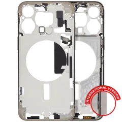 Mid-Frame Housing  W/ Small Parts For iPhone 15 Pro Max (EU / Global Version) (Used OEM Pull: Grade B) (Natural Titanium)