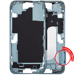 Chasis (marco intermedio) con Power y Botón de volumen para iPhone 16 Plus (versión UE / global) (Compatible Plus)