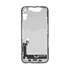 Mid-Frame Housing  W/ Small Parts For iPhone 16e (EU / Global Version) (Used OEM Pull: Grade A) (White)