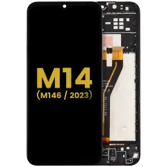 LCD Assembly With Frame For Samsung Galaxy M14 (M146 / 2023) (Refurbished) (All Colors)