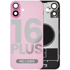 Back Glass w/ MagSafe Magnet For iPhone 16 Plus (Aftermarket) (Pink) (No Logo)