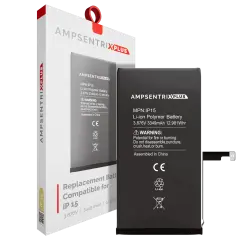 Replacement Battery For iPhone 15 (AmpSentrix Plus)