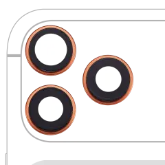 Back Camera Lens With Bracket & Bezel For iPhone 17 Pro/ 17 Pro Max (Premium) (Cosmic Orange)