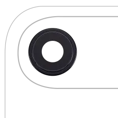 Back Camera Lens With Bracket & Bezel For iphone Air (Premium) (Space Black)
