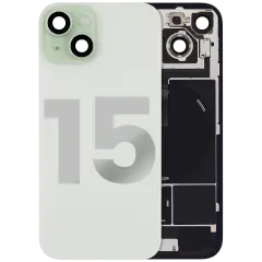 Back Glass w/ MagSafe Magnet & NFC & Flashlight Flex For iPhone 15 (Used OEM Pull: Grade C) (Green)