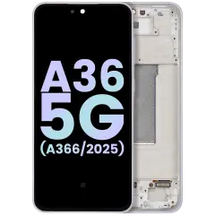 OLED Assembly With Frame For Samsung Galaxy A36 5G (A366 / 2025) (Service Pack) (Lavender)