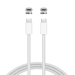 240W USB-C To USB-C Cable (6ft.) (Braided) For MacBook / iMac / Mac (OEM Grade A) (Bulk Packaging)