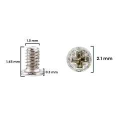 Screw Set (M1.0 x 1.45 x 2.1D x 0.3T) for iPhone 12 Pro / 12 Pro Max (30 Pack) (Service Pack)