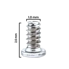 Internal juego de tornillos (M1.0×2.6mm) para iPhone 12 Pro Max (Original Service Pack) (Plata) (pack de 30)