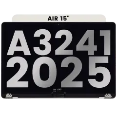 Complete LCD Display Assembly For MacBook Air 15" (A3241 / Early 2025) (Used OEM Pull: Grade A) (Starlight)