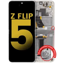Inner OLED Assembly With Frame For Samsung Galaxy Z Flip 5 5G (US & International) (Refurbished) (Cream)