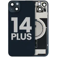 Back Glass w/ MagSafe Magnet For iPhone 14 Plus (Quality - OEM Pull B) (Midnight)