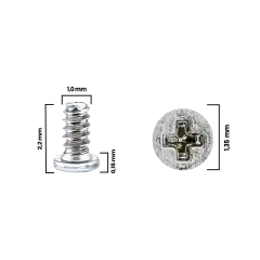 Screw For iPhone 12 Pro / 12 Pro Max (M1.0×1.35×2.2D×0.15T) (30 Pack) (Service Pack)