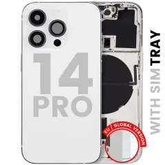 Carcasa trasera con piezas pequeñas para iPhone 14 Pro (versión UE / global) (Original usada · grado B)
