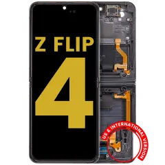 Inner OLED Assembly With Frame For Samsung Galaxy Z Flip 4 5G (US & International Version) (Refurbished) (Graphite)