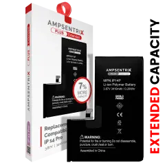 Replacement Battery For iPhone 14 Pro (AmpSentrix Plus Extended)
