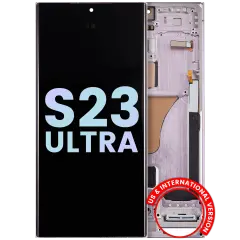 OLED Assembly With Frame For Samsung Galaxy S23 Ultra 5G (US & International) (Service Pack) (Lavender)