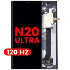 OLED Assembly With Frame For Samsung Galaxy Note 20 Ultra 5G (Aftermarket Plus) (120Hz) (Mystic Black)