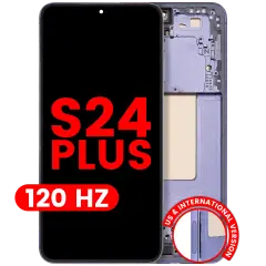 OLED Assembly With Frame For Samsung Galaxy S24 Plus 5G (US & International Version) (Aftermarket Plus) (120Hz) (Cobalt Violet)