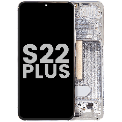 OLED Assembly With Frame For Samsung Galaxy S22 Plus 5G (Used OEM Pull: Grade A) (White)