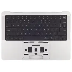 Top Case with Battery and Keyboard For MacBook  Pro 14" A2992 (2023)  (ISO Swiss French) (Genuine OEM) (Silver)