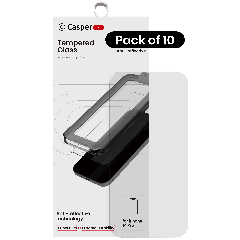 Casper Snap Tempered Glass Compatible For iPhone 14 Pro (10 Pack) (AR Clear)