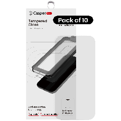 Casper Snap Tempered Glass Compatible For iPhone 14 Pro Max (10 Pack) (AR Clear)