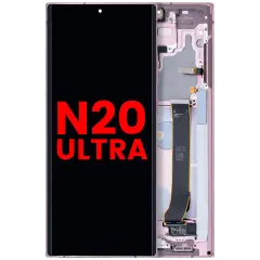 OLED Assembly With Frame For Samsung Galaxy Note 20 Ultra 5G (Aftermarket Plus) (Mystic Bronze)
