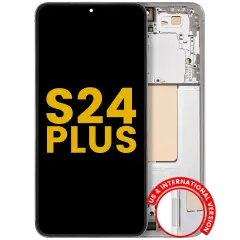 OLED Assembly With Frame For Samsung Galaxy S24 Plus 5G (US & International Version) (Refurbished) (Marble Grey)