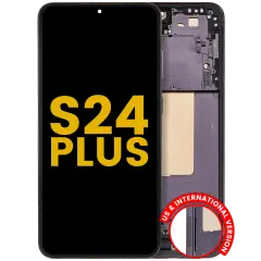 OLED Assembly With Frame For Samsung Galaxy S24 Plus 5G (US & International Version) (Refurbished) (Onyx Black)