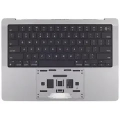 Top Case with Battery and Keyboard For MacBook Pro 14" A2442 (2021)  (ISO Norwegian Bokmal) (Genuine OEM) (Space Gray)