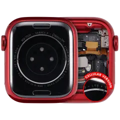 Housing Assembly For Watch Series 9 (41MM) (Used OEM Pull: Grade A) (Cellular Version) (Aluminum / Red)