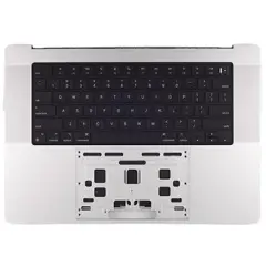 Top Case with Battery and Keyboard For MacBook Pro 16" A2991 (2023)  (ISO British) (Genuine OEM) (Silver)
