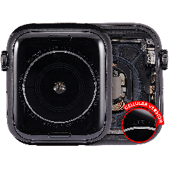Housing Assembly Compatible For Watch Series 5 (44MM) (Used OEM Pull: Grade A) (Aluminum/Space Black) (Cellular Version)