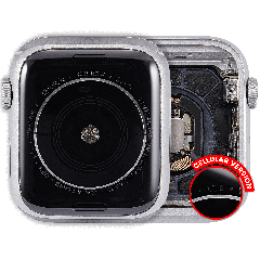 Housing Assembly Compatible For Watch Series 4 (44MM) (Used OEM Pull: Grade A) (Aluminum/Silver) (Cellular Version)