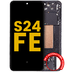 OLED Assembly With Frame For Samsung Galaxy S24 FE 5G (Refurbished) (US & International Version) (Graphite)