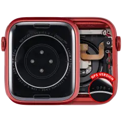 Housing Assembly Compatible For Watch Series 6 (44MM) (Used OEM Pull: Grade A) (GPS Version) (Aluminum / Red)