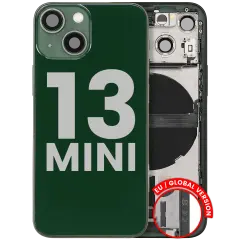 Back Housing W/ Charging Port Flex & Small Parts  For iPhone 13 Mini (EU / Global Version) (Used OEM Pull: Grade B) (Green)