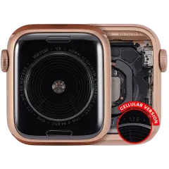 Housing Assembly Compatible For Watch Series SE 1st (40MM) (Used OEM Pull: Grade A) (Aluminum/Gold) (Cellular Version)