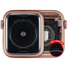 Housing Assembly Compatible For Watch Series SE 1st (40MM) (Used OEM Pull: Grade A) (Aluminum/Gold) (GPS Version)