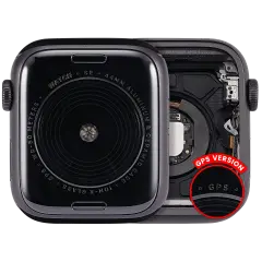 Housing Assembly Compatible For Watch Series SE 1st (44MM) (Used OEM Pull: Grade A) (Aluminum/Space Black) (GPS Version)