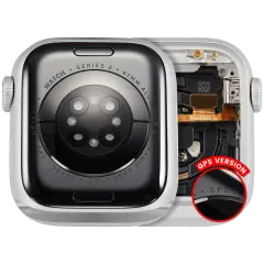 Housing Assembly Compatible For Watch Series 8 (41MM) (Used OEM Pull: Grade A) (GPS Version) (Aluminum / Silver)