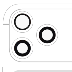 Back Camera Lens (Glass Only) With Adhesive For iphone 17 Pro / 17 Pro Max (3 piece set) (Real Sapphire) (Premium) (10 Pack)