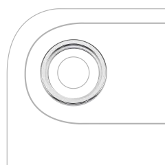 Back Camera Bezel Ring Only For iPhone Air (Cloud White)