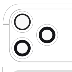 Back Camera Lens (Glass Only) With Adhesive For iPhone 17 Pro / 17 Pro Max (3 Piece Set) (Aftermarket Plus) (10 Pack)