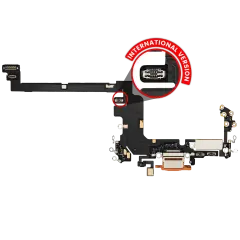 Charging Port Flex Cable for iPhone 17 Pro (Premium) (International Version) (Cosmic Orange)