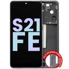 OLED Assembly With Frame For Samsung Galaxy S21 FE 5G (US & International Version) (Service Pack) (Graphite)